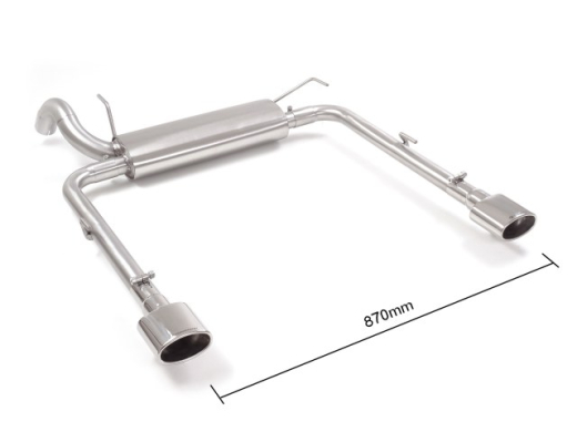 Ragazzon Duplex-Endschalldämpfer je 115x70mm oval