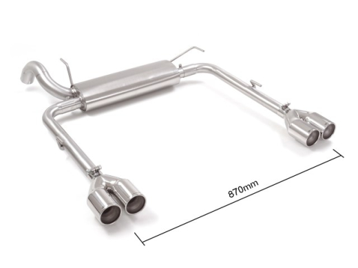 Ragazzon Duplex-Endschalldämpfer je 2x80mm