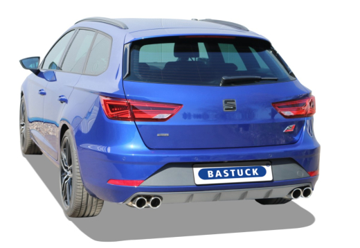 Bastuck Komplettanlage mit Duplex-Endschalldämpfer je 2x76mm