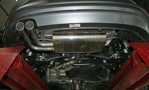 Bastuck Komplettanlage mit Endschalldämpfer 2x76mm abgerundet