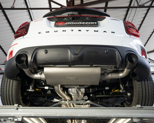 Ragazzon Duplex-Endschalldämpfer je 102mm rund Sport Line Black