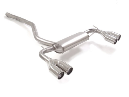 Ragazzon Duplex-Endschalldämpfer je 2x80mm rund
