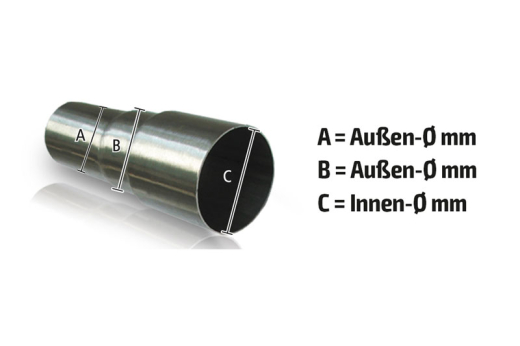 HJS Stufenrohrverbinder 48mm/50mm/55mm