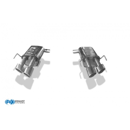 Fox Duplex-Endschalldämpfer je 2x106x71mm