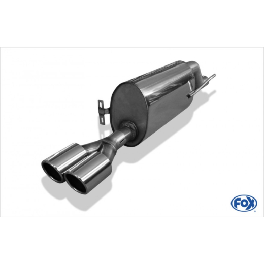 Fox Endschalldämpfer 2x80mm rund