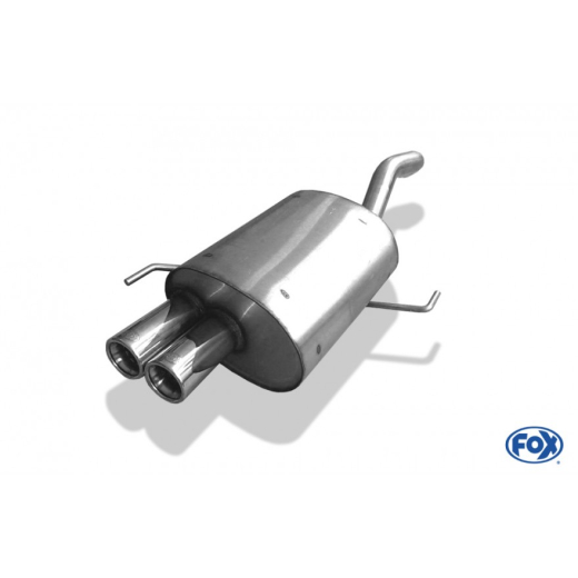 Fox Endschalldämpfer 2x70mm rund