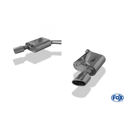 Fox Duplex-Endschalldämpfer je 115x85mm oval