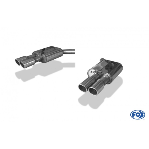 Fox Duplex-Endschalldämpfer je 2x90mm