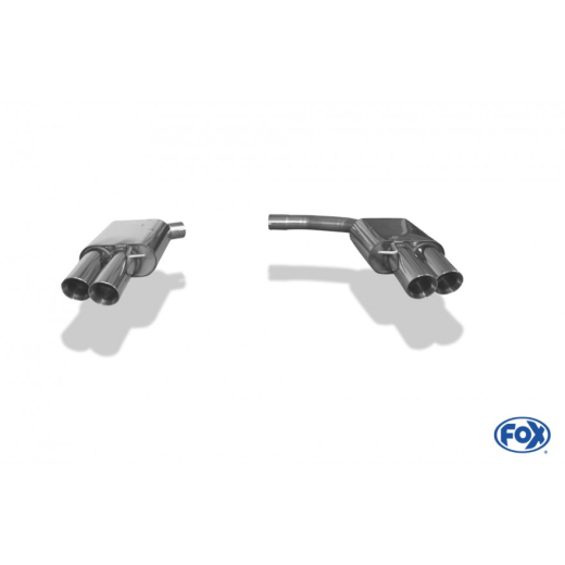 Fox Duplex-Endschalldämpfer je 2x90mm