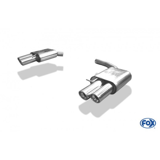 Fox Duplex-Endschalldämpfer je 2x90mm