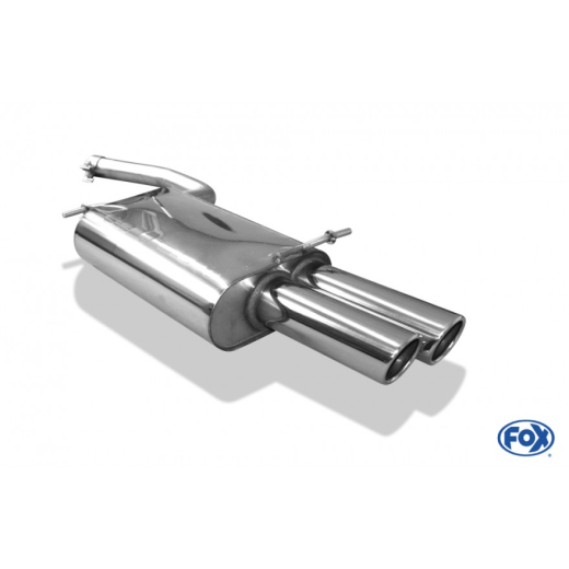 Fox Endschalldämpfer 2x80mm rund