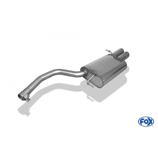 Fox Endschalldämpfer 2x80mm rund