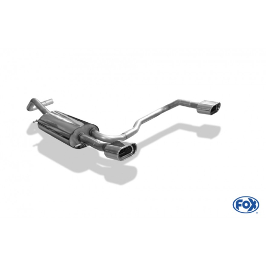 Fox Duplex-Endschalldämpfer je 1x135x80mm