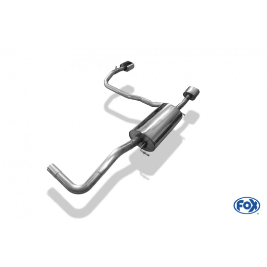 Fox Duplex-Endschalldämpfer je 1x135x80mm