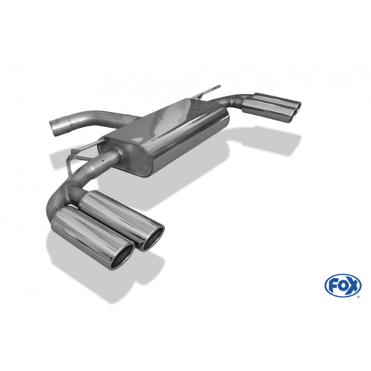 Fox Duplex-Endschalldämpfer je 2x88x74mm oval