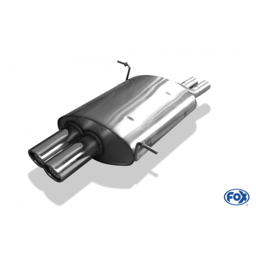 Fox Endschalldämpfer 2x80mm abgeschrägt