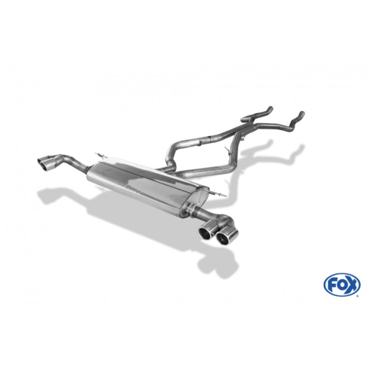 Fox Duplex-Endschalldämpfer je 2x80mm