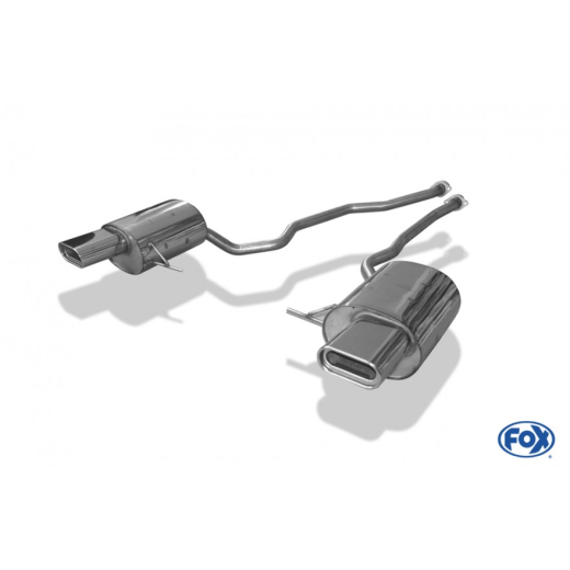 Fox Duplex-Endschalldämpfer je 160x80mm