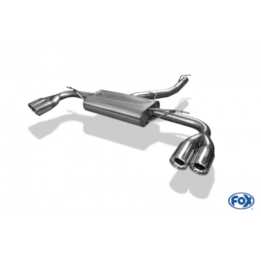 Fox Duplex-Endschalldämpfer je 2x90mm
