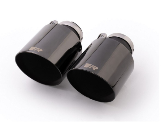 Remus Endrohrset links/rechts je 2 Endrohre 102 mm schräg black chrome