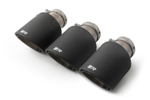 Remus Endrohr-Set mit 3 Carbon-Endrohren 102 mm schräg