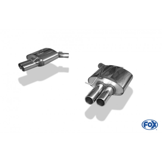 Fox Duplex-Endschalldämpfer je 2x80mm