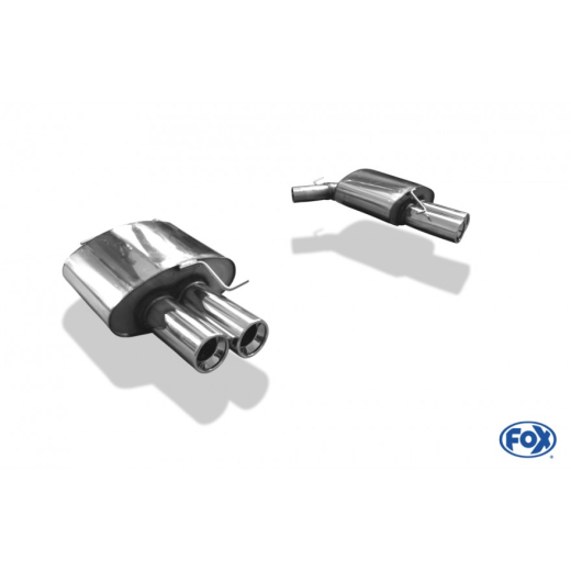 Fox Duplex-Endschalldämpfer je 2x90mm