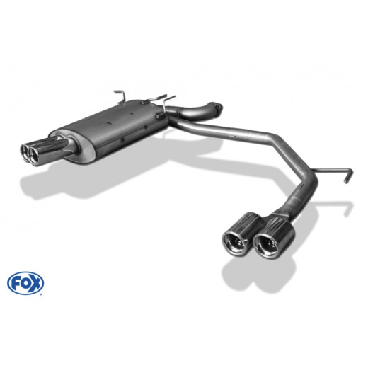 Fox Duplex-Endschalldämpfer je 2x76mm