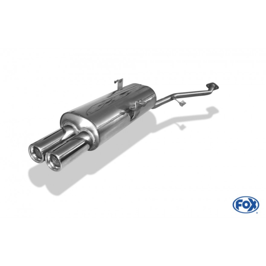 Fox Endschalldämpfer 2x76mm