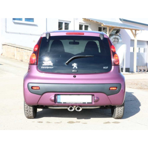 Fox Endschalldämpfer 2x106x71mm mittig