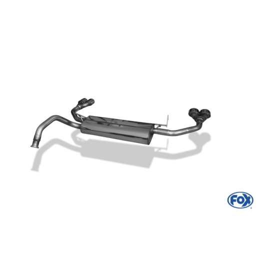 Fox Duplex-Endschalldämpfer je 2x86x54mm