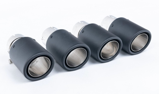 Milltek Duplex-Komplettanlage je 2x90mm Jet Carbon