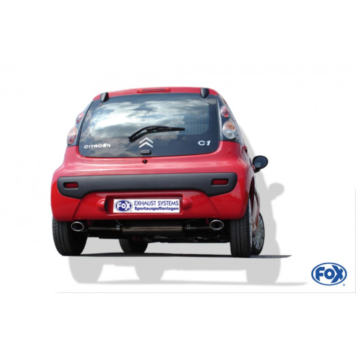 Fox Duplex-Endschalldämpfer je 106x71mm