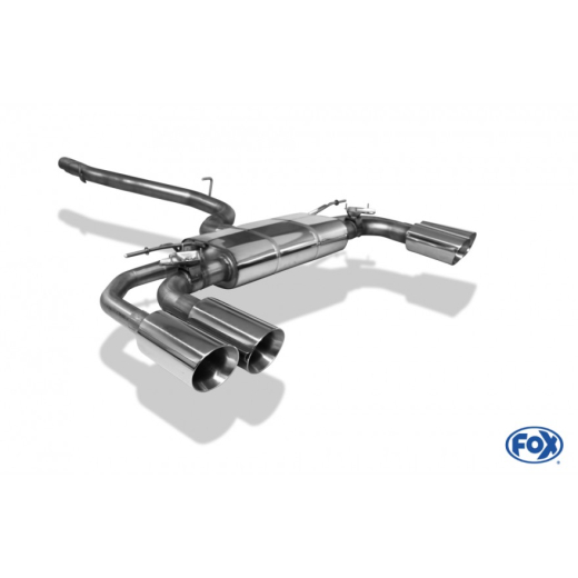 Fox Duplex-Endschalldämpfer je 2x100mm