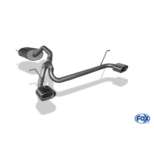 Fox Duplex-Endschalldämpfer je 1x135x80mm