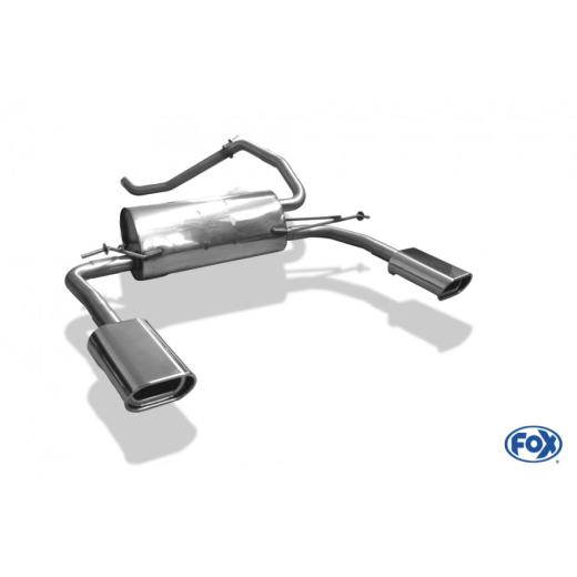 Fox Duplex-Endschalldämpfer je 1x135x80mm