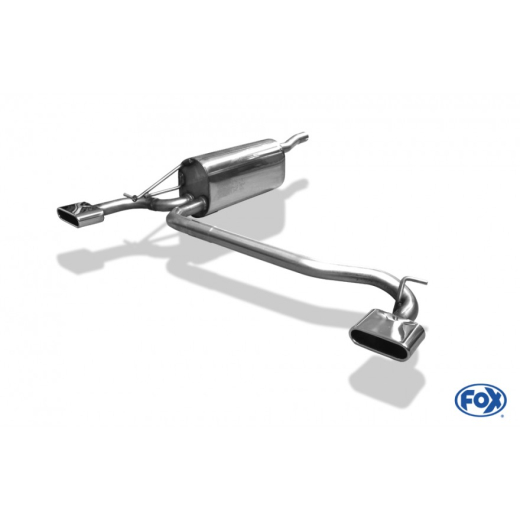 Fox Duplex-Endschalldämpfer 1x130x50mm