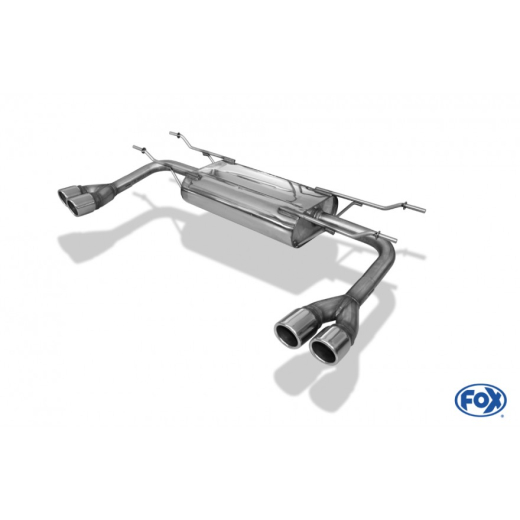 Fox Duplex-Endschalldämpfer je 2x70mm