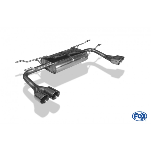 Fox Duplex-Endschalldämpfer je 2x76mm