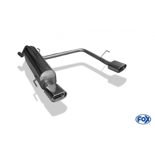 Fox Duplex-Endschalldämpfer je 1x135x80mm