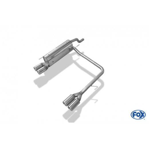 Fox Duplex-Endschalldämpfer je 2x76mm