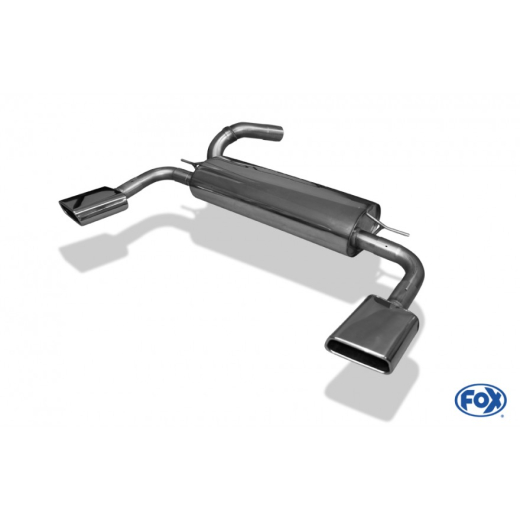 Fox Duplex-Endschalldämpfer 1x145x65mm