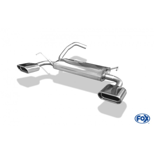 Fox Duplex-Endschalldämpfer je 1x150x70mm