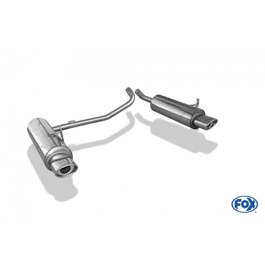 Fox Duplex-Endschalldämpfer je 115x85mm