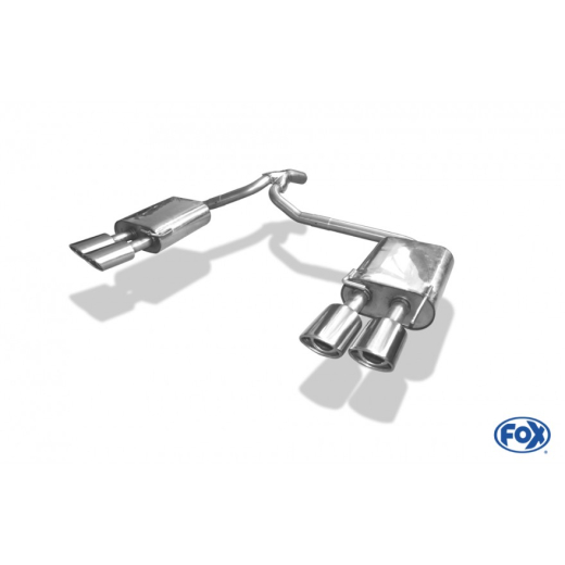 Fox Duplex-Endschalldämpfer je 2x106x71mm