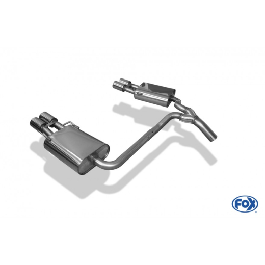 Fox Duplex-Endschalldämpfer je 2x80mm