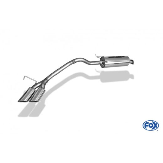 Fox Endschalldämpfer 2x115x85mm