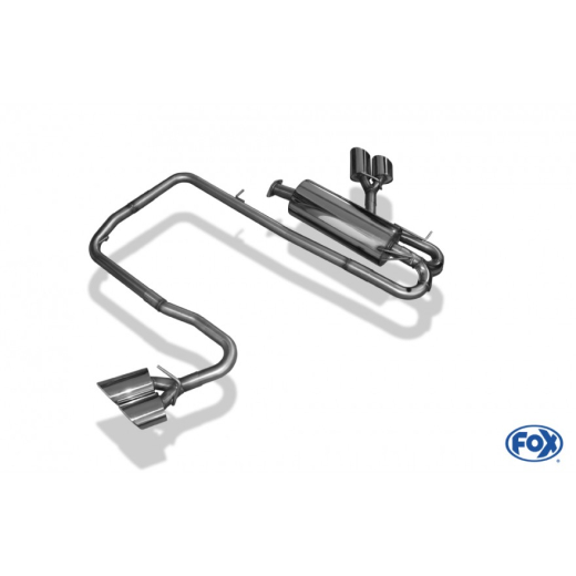 Fox Endschalldämpfer 2x115x85mm