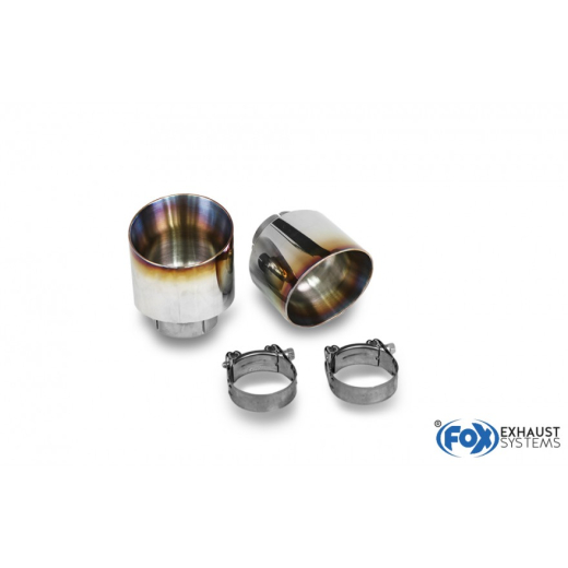 Fox Duplex Endrohrset je 114mm eingefärbt (für Original)