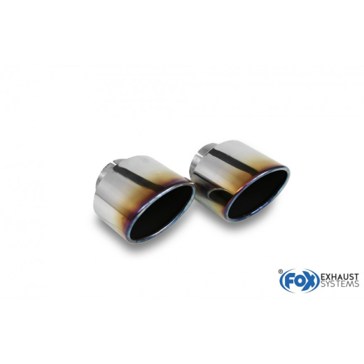 Fox Duplex Endrohrset je 129x106mm eingefärbt (für Original)